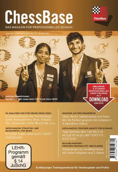 Cover: ChessBase Magazin #217 (Januar/Februar 2024)