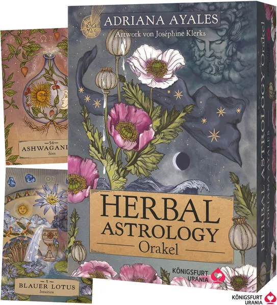 Cover: Herbal Astrology Orakel: 55 Karten mit Botschaften und Anleitungen