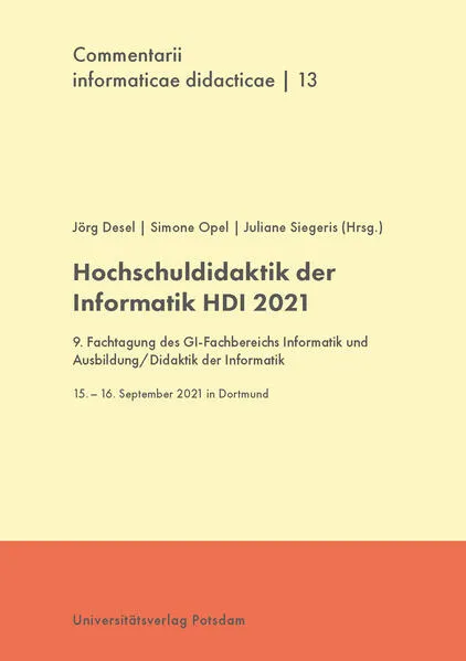 Hochschuldidaktik Informatik HDI 2021