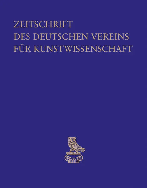 Cover: Zeitschrift des Deutschen Vereins für Kunstwissenschaft