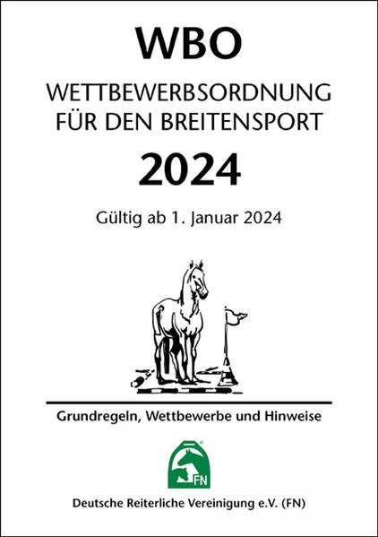 Cover: Wettbewerbsordnung für den Breitensport 2024