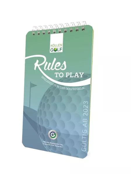Cover: Golfregeln - Rules to play