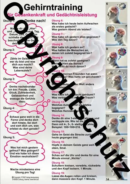 Cover: Gehirntraining - für Gedankenkraft und Gedächtnisleistung