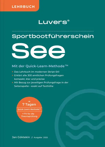 Luvers Sportbootführerschein See – Lehrbuch (2025)
