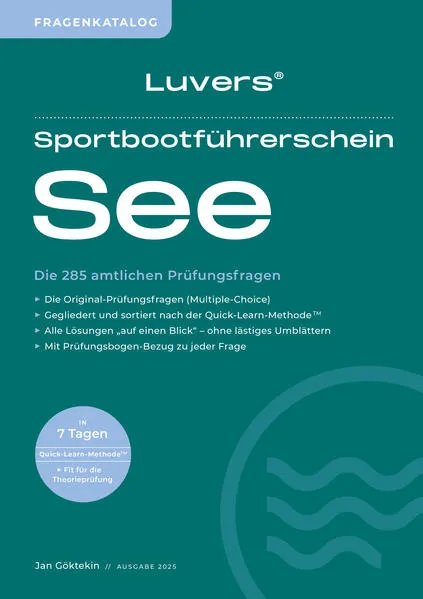 Luvers Sportbootführerschein See – Fragenkatalog (2025)