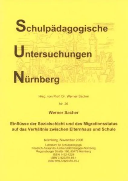 Cover: Einflüsse der Sozialschicht und des Migrationsstatus auf das Verhältnis zwischen Elternhaus und Schule