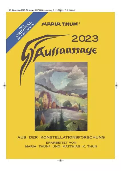 Cover: Aussaattage 2023 Maria Thun Wandkalender
