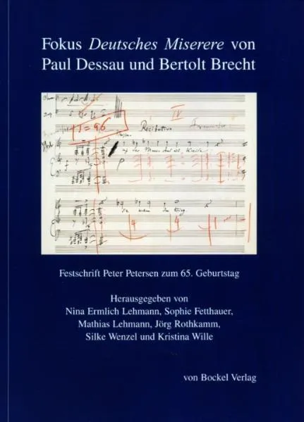 Cover: Fokus "Deutsches Miserere" von Paul Dessau und Bertolt Brecht