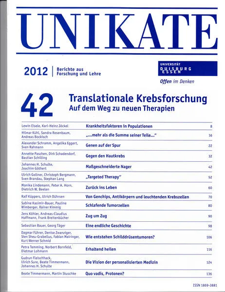 Unikate 42: Translationale Krebsforschung