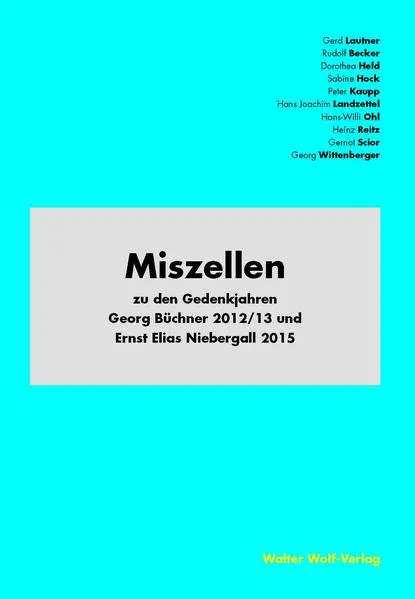 Cover: Miszellen