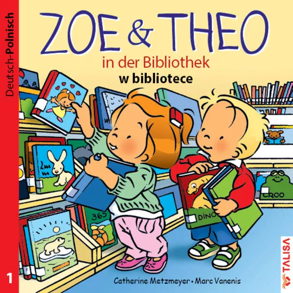 Cover: ZOE & THEO in der Bibliothek (D-Polnisch)