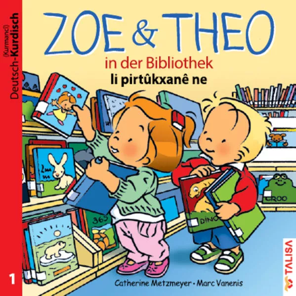 Cover: ZOE & THEO in der Bibliothek (D-Kurdisch)