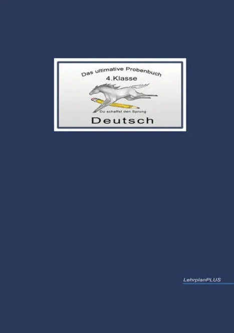 Cover: Das ultimative Probenbuch Deutsch 4. Klasse