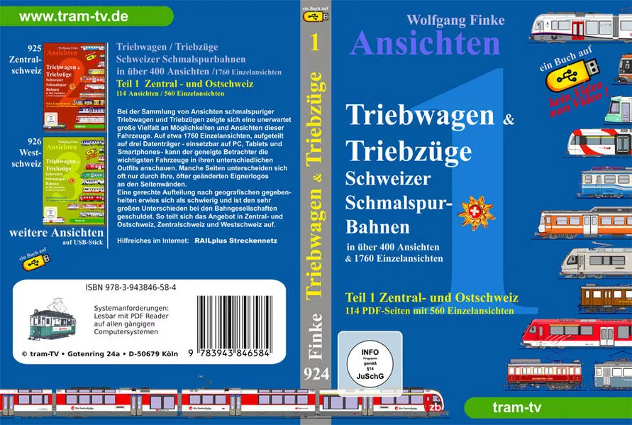 Cover: Triebwagen und Triebzüge Schweizer Schmalspurbahnen Teil 1