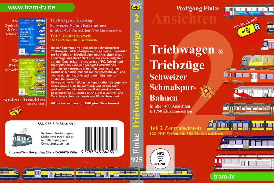 Cover: Triebwagen und Triebzüge Schweizer Schmalspurbahnen Teil 2