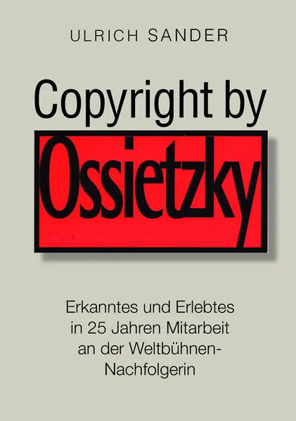 Cover: Copyright by Ossietzky