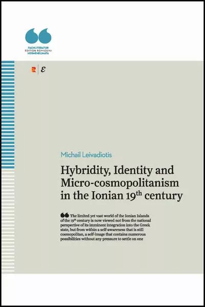 Cover: Hybridity, Identity and Micro-cosmopolitanism in the Ionian 19th century