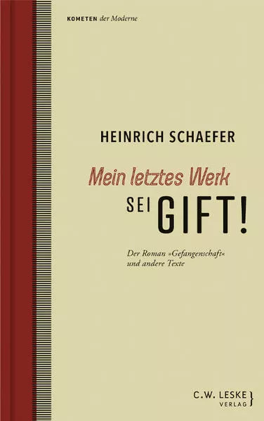 Cover: Mein letztes Werk sei Gift!