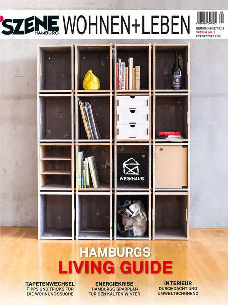 Cover: SZENE HAMBURG WOHNEN + LEBEN 2022/2023
