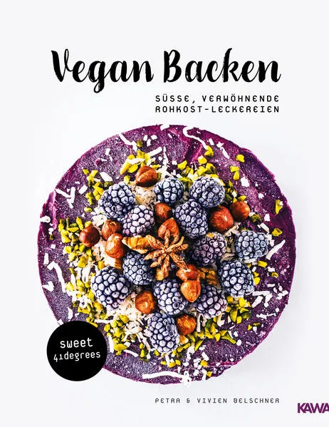 Vegan backen – süße, verwöhnende Rohkost-Leckereien | roh veganes Backbuch | backen unter 42 Grad | vegane Rezepte zuckerfrei und glutenfrei</a>