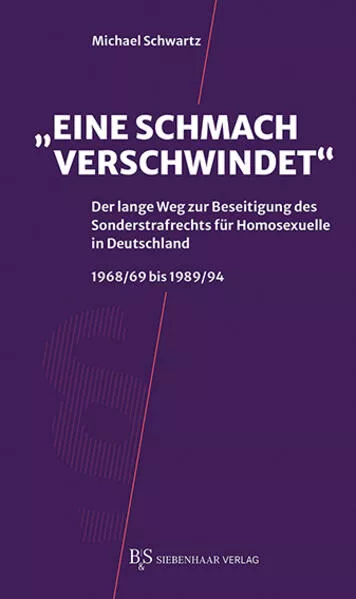 Cover: "Eine Schmach verschwindet"