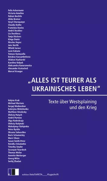 Cover: „ALLES IST TEURER ALS UKRAINISCHES LEBEN“