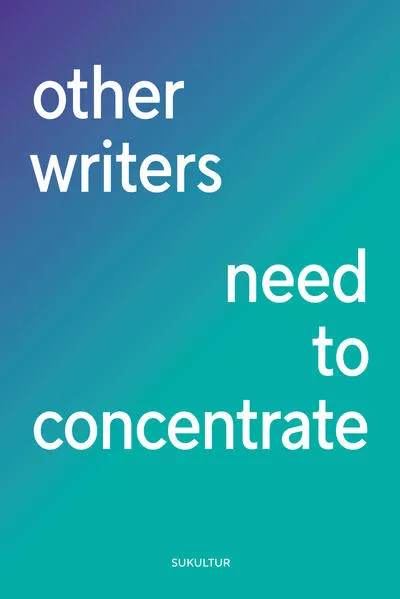 Cover: other writers need to concentrate