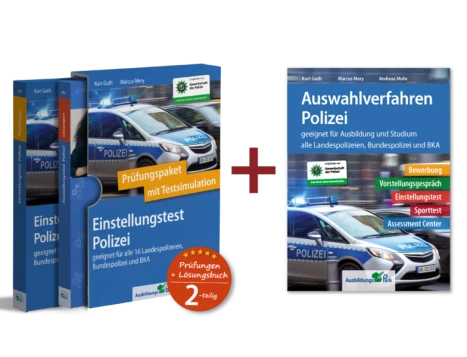 Cover: Sparpaket – Einstellungstest + Auswahlverfahren Polizei
