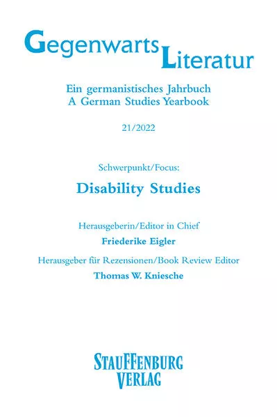 Cover: Gegenwartsliteratur. Ein Germanistisches Jahrbuch /A German Studies Yearbook / 21/2022