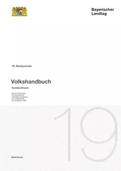 Cover: Sonderausgabe Bayerischer Landtag 19. Wahlperiode