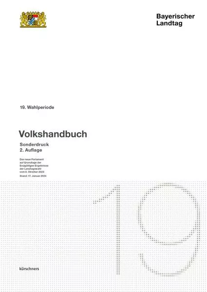 Cover: Sonderausgabe Bayerischer Landtag 19. Wahlperiode