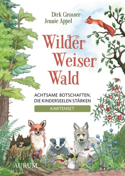 Cover: Wilder Weiser Wald. Achtsame Botschaften, die Kinderseelen stärken. Kartenset
