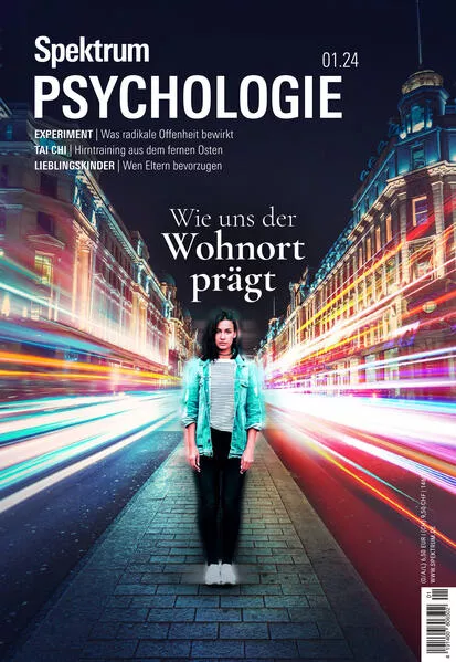 Cover: Spektrum Psychologie 1/2024 - Wie uns der Wohnort prägt