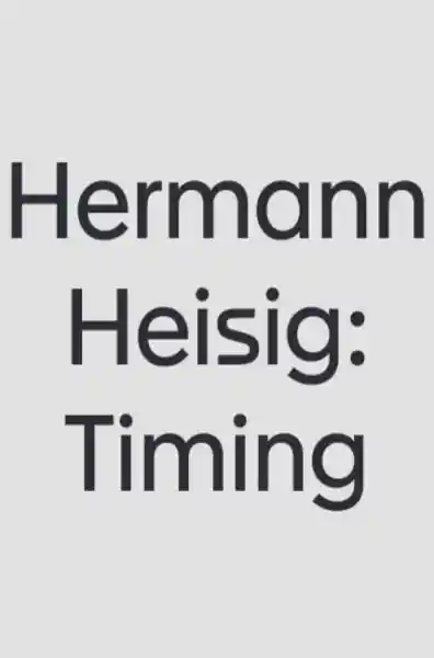 Cover: Hermann Heisig: Timing