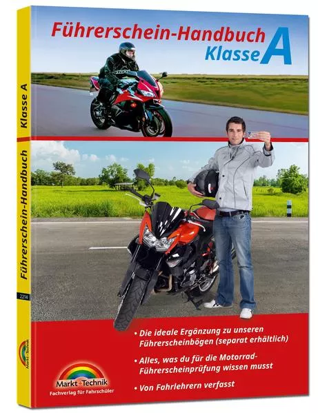 Cover: Führerschein Handbuch Klasse A, A1, A2 - Motorrad - top aktuell