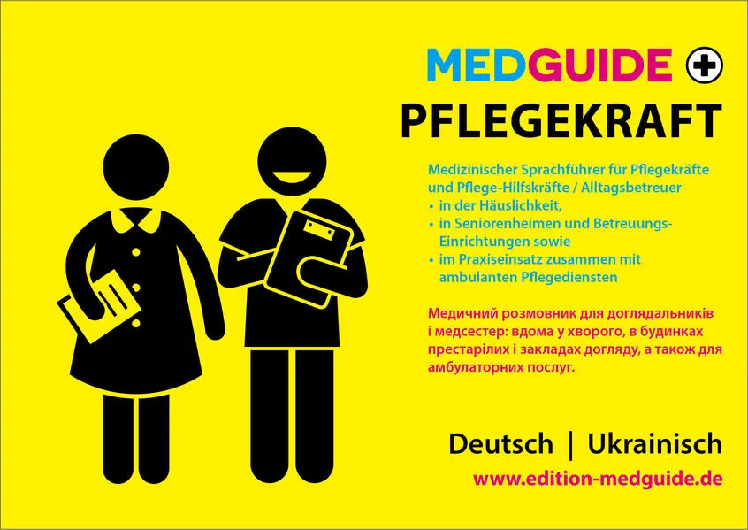 Cover: MedGuide Pflegekraft auf Deutsch und Ukrainisch