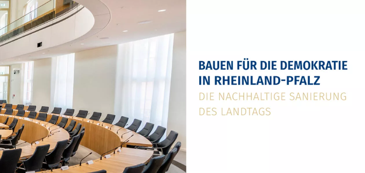 Cover: Bauen für die Demokratie in Rheinland-Pfalz