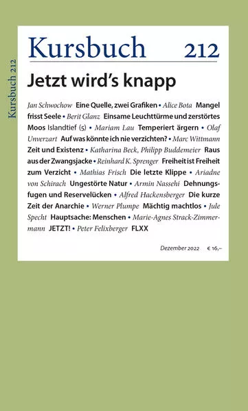 Cover: Kursbuch 212