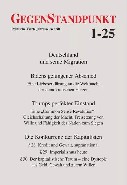 Cover: GegenStandpunkt 1-25