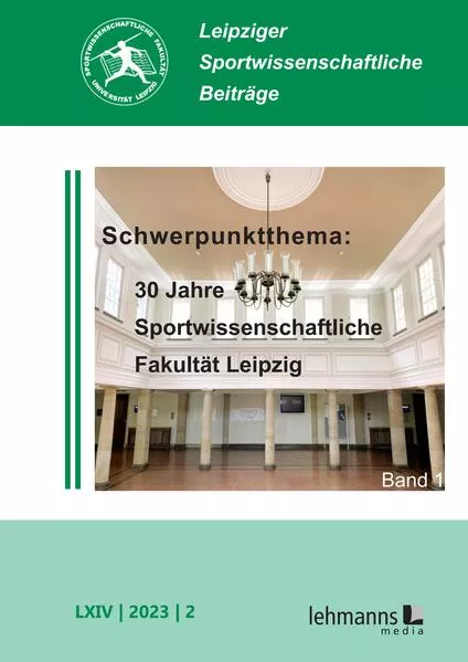 Cover: Leipziger Sportwissenschaftliche Beiträge