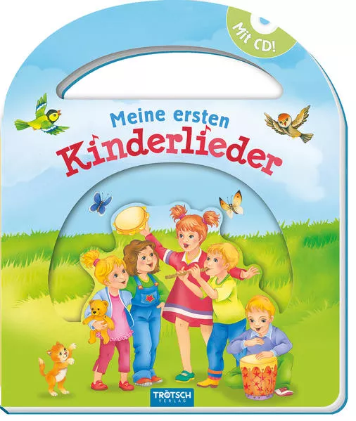 Cover: Trötsch Pappenbuch mit Henkel und CD Meine ersten Kinderlieder