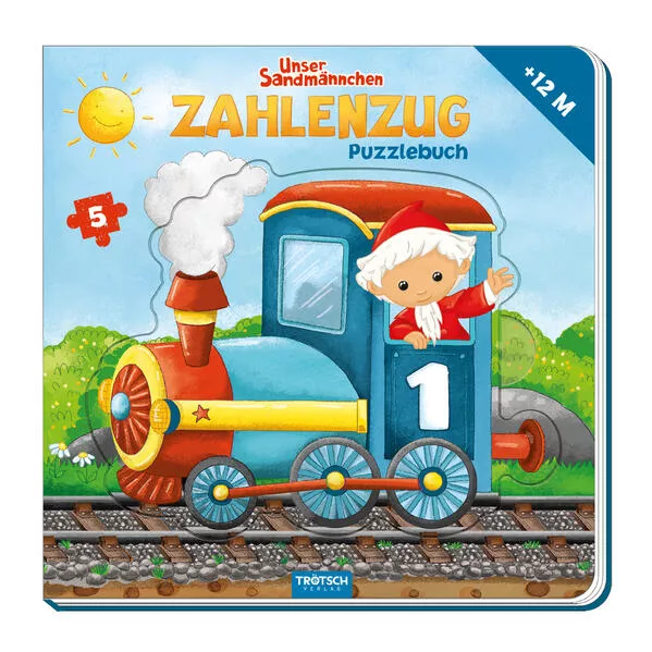 Cover: Trötsch Unser Sandmännchen Puzzlebuch Zahlenzug Puzzlebuch