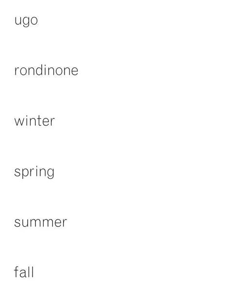 Ugo Rondinone – winter, spring, summer, fall