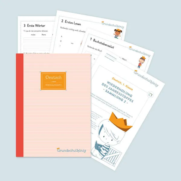 Grundschule - Deutsch, 1. Klasse: Wiederholung des Jahresstoffs - Teil 2
