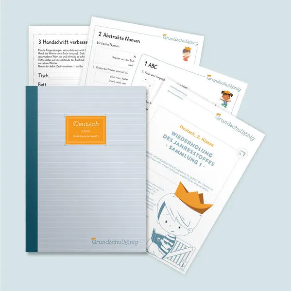 Cover: Grundschule - Deutsch, 2. Klasse: Wiederholung des Jahresstoffs - Teil 1