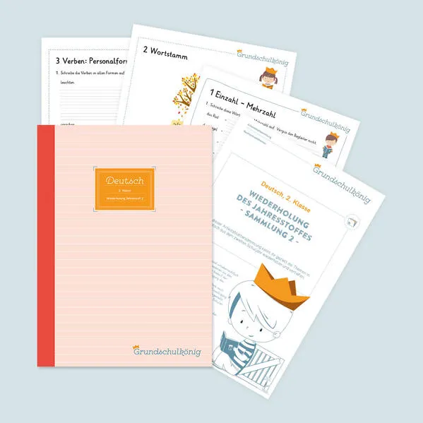 Cover: Grundschule - Deutsch, 2. Klasse: Wiederholung des Jahresstoffs - Teil 2