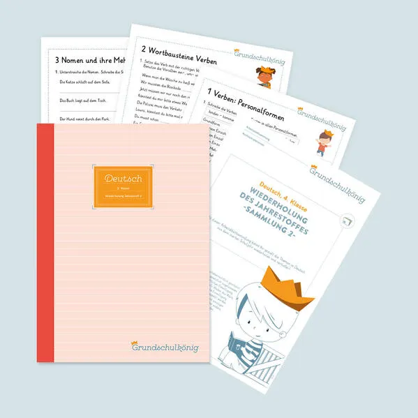 Grundschule - Deutsch, 4. Klasse: Wiederholung des Jahresstoffs - Teil 2