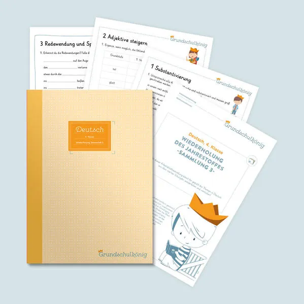 Grundschule - Deutsch, 4. Klasse: Wiederholung des Jahresstoffs - Teil 3