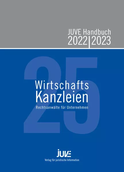 Cover: JUVE Handbuch Wirtschaftskanzleien 2022/2023