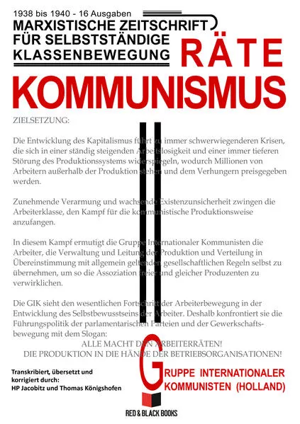 Cover: Rätekommunismus
